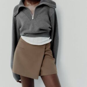 Zara Gray and Tan Skort